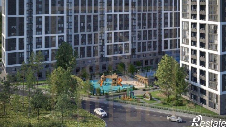 1-комн квартира в новом доме г. Мирное, Мирное село,