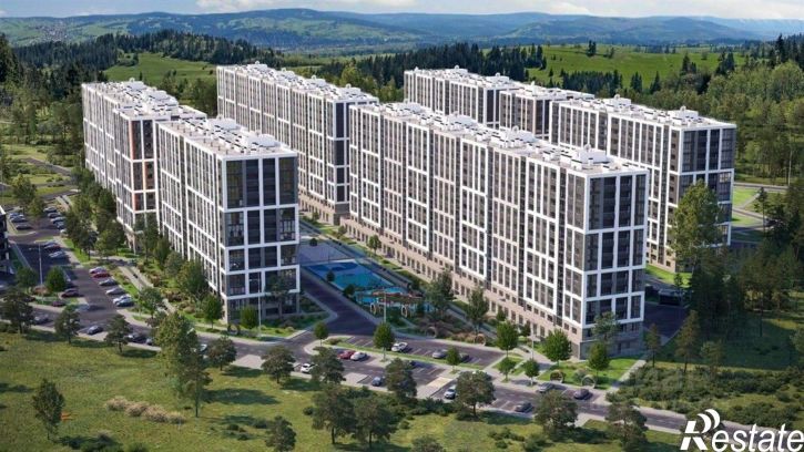 1-комн квартира в новом доме г. Мирное, Мирное село,