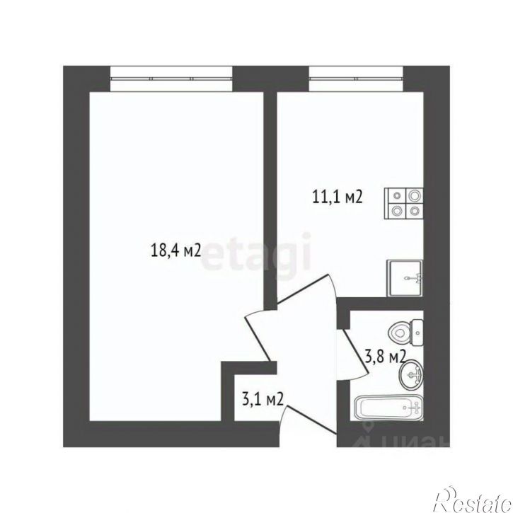 1-комн квартира Лабораторное шоссе, 33 2,  д. 33 2,  к. 2
