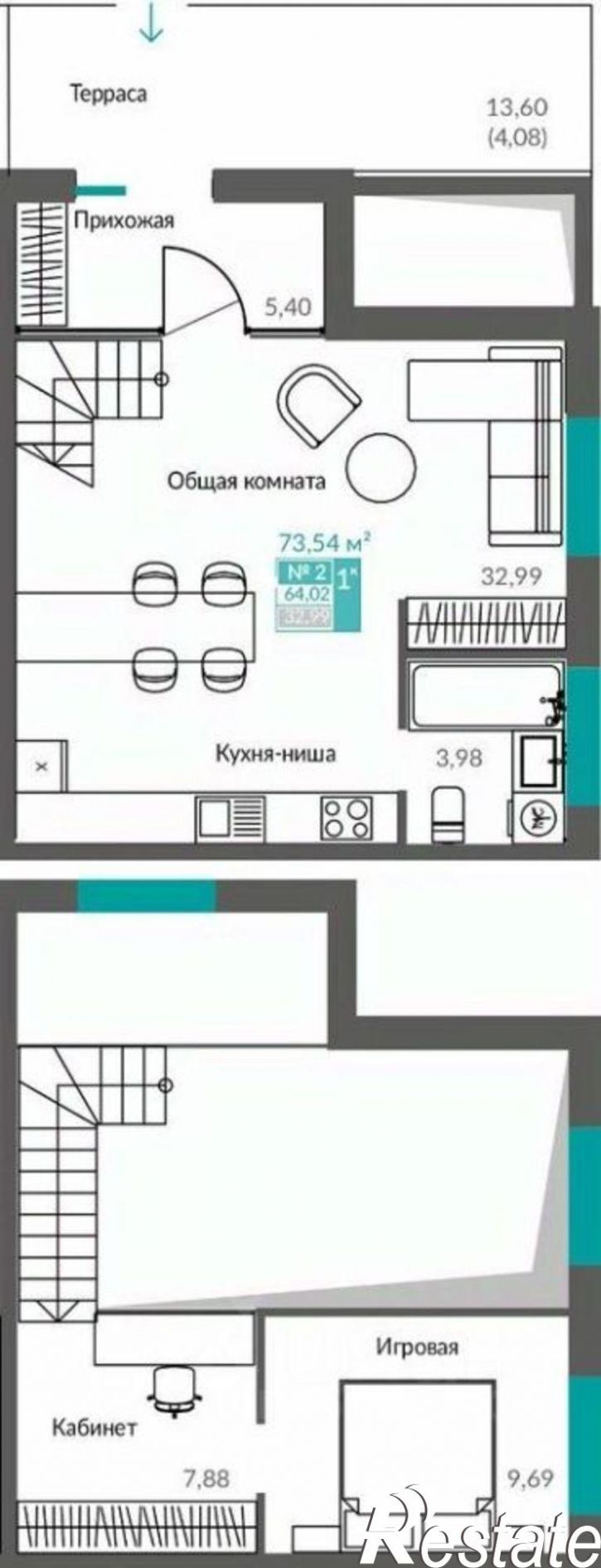 1-комн квартира в новом доме Балаклавское шоссе, 2,  д. 2