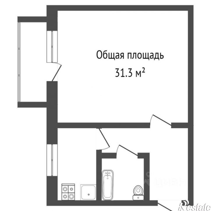 1-комн квартира ул Челнокова, 12/2,  д. 12/2