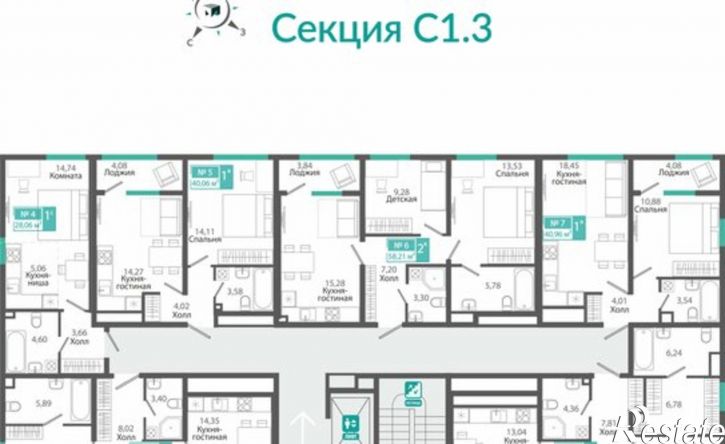 1-комн квартира в новом доме Симферополь, ЖК Розмарин