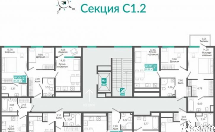 1-комн квартира в новом доме Симферополь, ЖК Розмарин