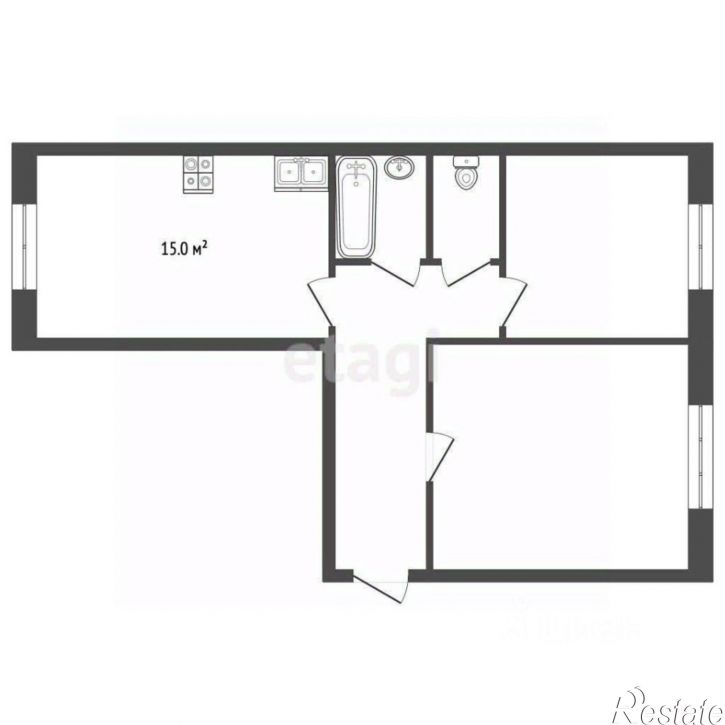 2-комн квартира ул Тенистая, 5,  д. 5