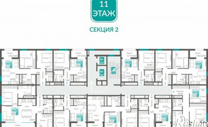 2-комн квартира в новом доме Севастополь, ЖК Видный