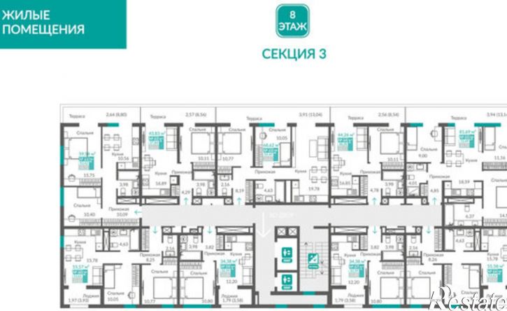 2-комн квартира в новом доме Севастополь, ЖК Видный
