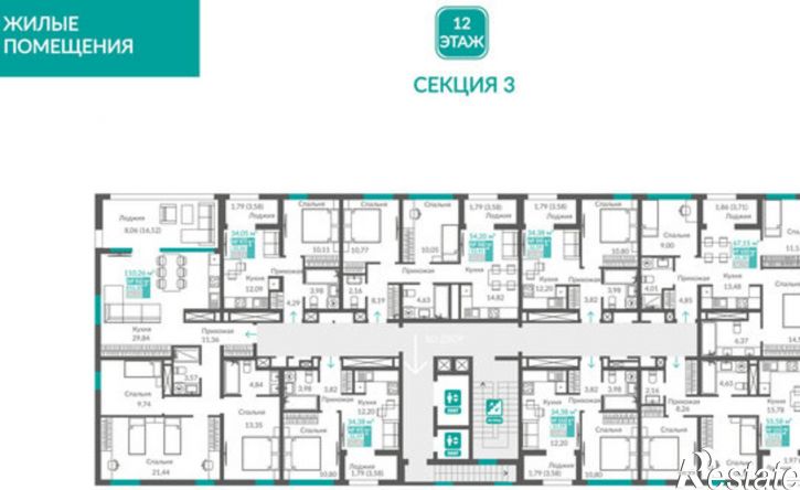 2-комн квартира в новом доме Севастополь, ЖК Видный