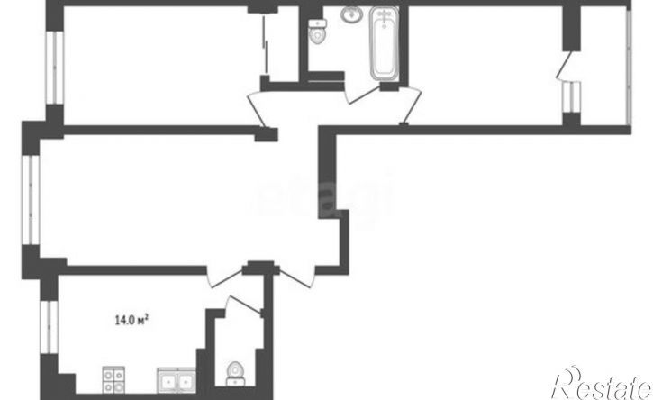 3-комн квартира Симферополь, улица Герцена, 1