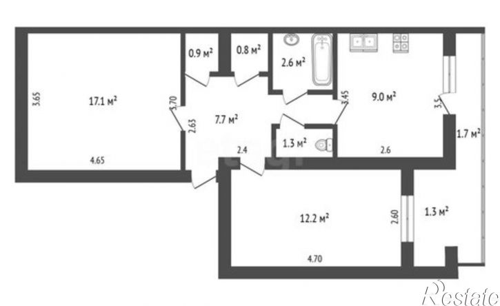 2-комн квартира Феодосия, улица Гарнаева, 63Е
