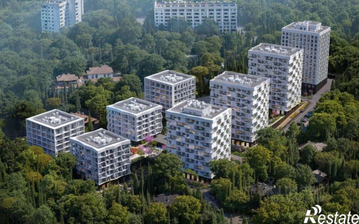 3-комн квартира в новом доме Алушта