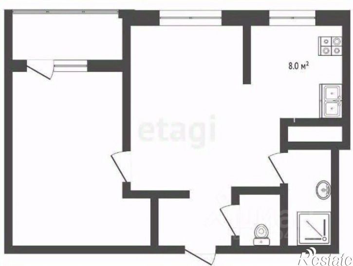 2-комн квартира Севастополь, Севастополь, улица Степаняна, 4/2