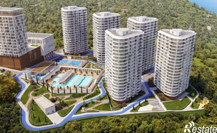 1-комн квартира в новом доме Алушта, микрорайон Профессорский Уголок, ЖК Крымская Резиденция