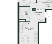 3-комн, 65 кв м, этаж 4/13 ул Краснофлотская, 32/5