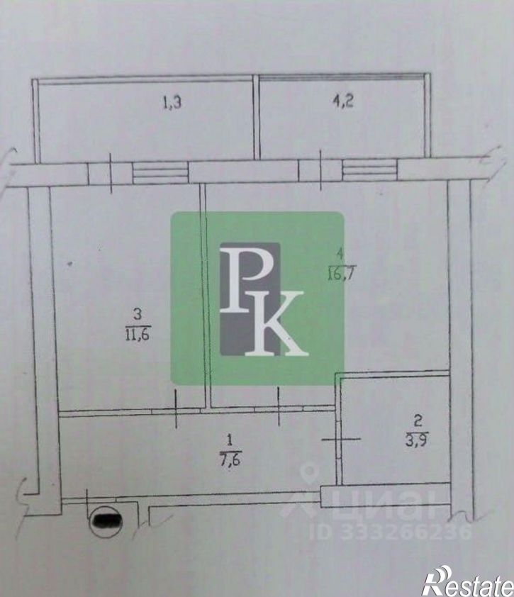 1-комн квартира улица Комбрига Потапова, 16,  д. 16