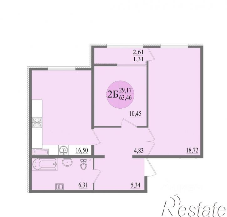 2-комн квартира Лабораторное шоссе, 33 к1,  д. 33 к1
