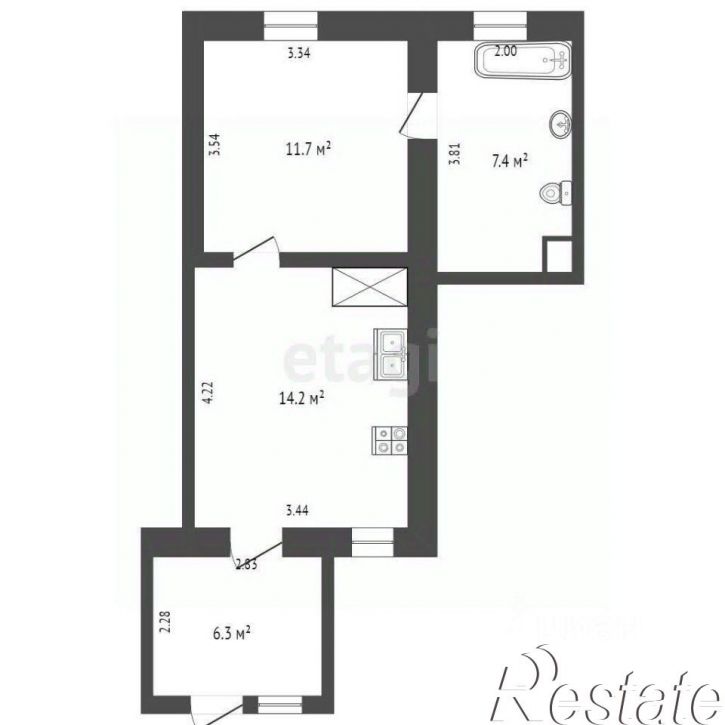 2-комн квартира ул Ленина, 22/1,  д. 22/1