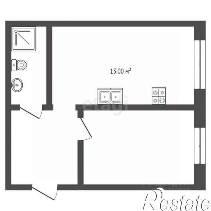 1-комн квартира улица Мира, 28,  д. 28