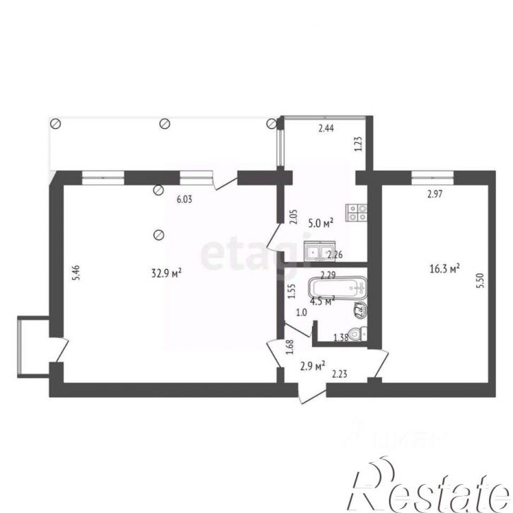 2-комн квартира Курортная улица, 4Е,  д. 4Е