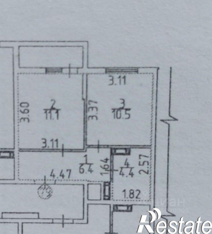 1-комн квартира Парковая улица, 2,  д. 2