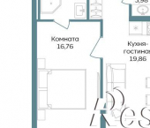 1-комн, 49 кв м, этаж 9/12 
