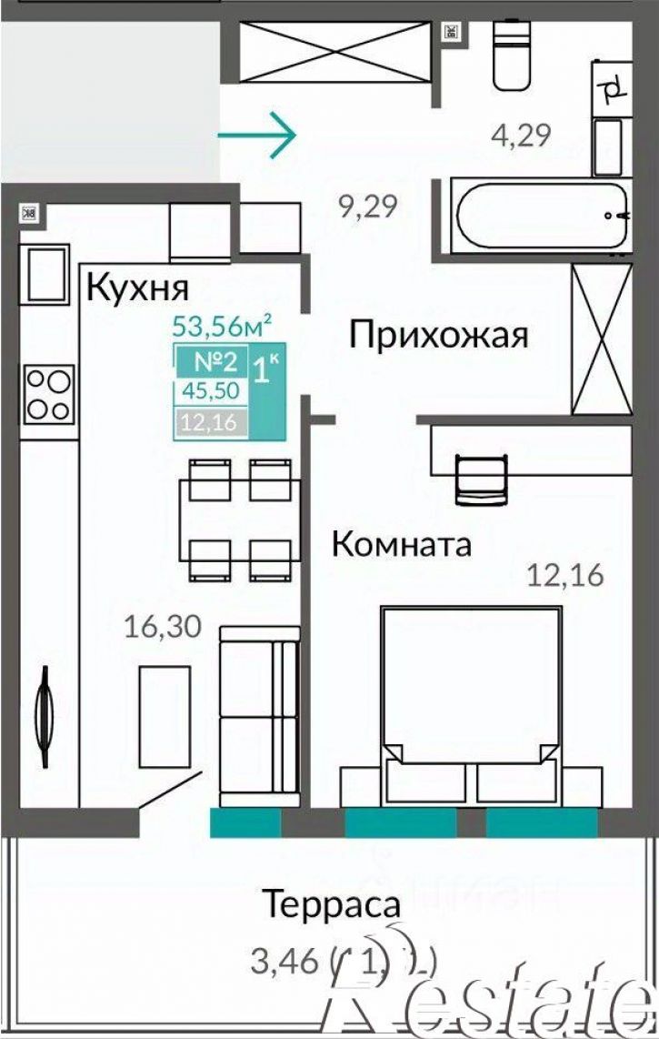 1-комн квартира в новом доме улица Виталия Чуркина, 1 к3,  д. 1 к3