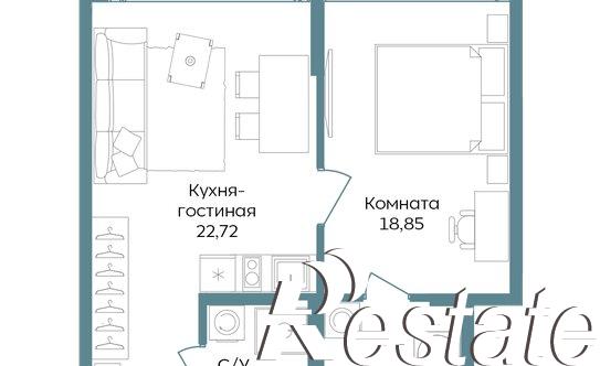 Купить квартиру за 19 211 300 рублей