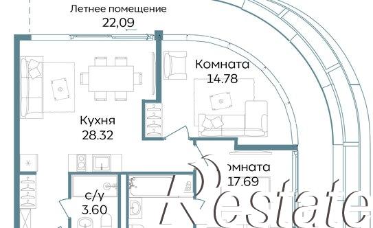 Купить квартиру за 34 183 800 рублей