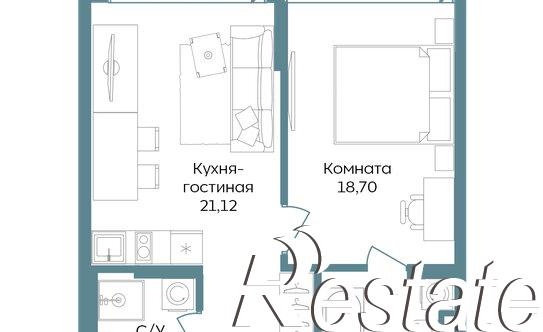 Купить квартиру за 18 458 800 рублей