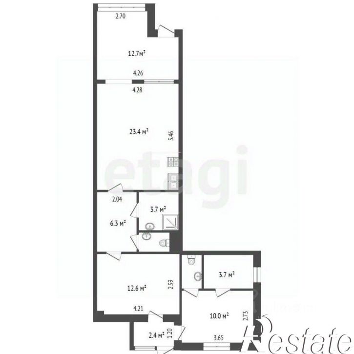3-комн квартира Маратовская улица, 29,  д. 29