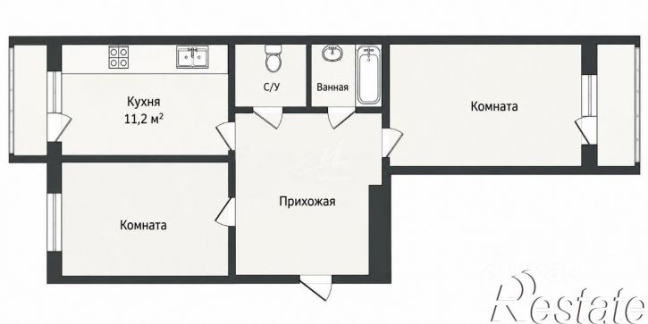 2-комн квартира проспект Победы, 29А,  д. 29А
