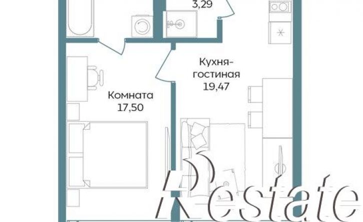 1-комн квартира в новом доме