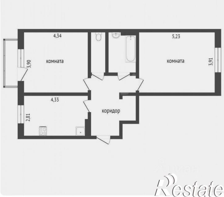 2-комн квартира Античный проспект, 10,  д. 10