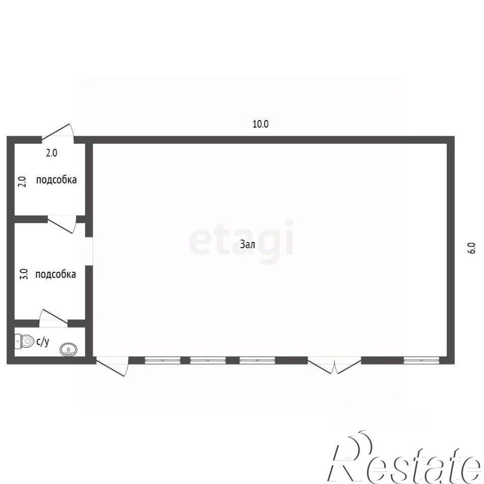 Купить торговое помещение за 24 706 900 рублей на улица Гагарина, 13Ж