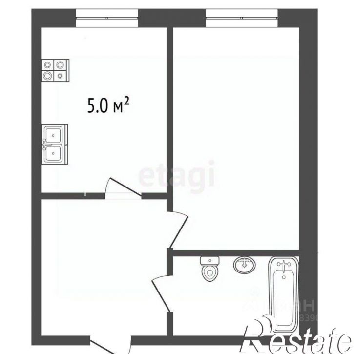 1-комн квартира улица Строителей, 11Г,  д. 11Г