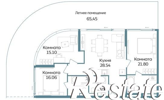 Купить квартиру за 52 595 300 рублей