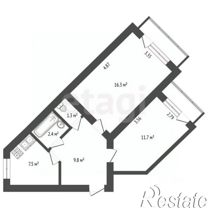 2-комн квартира улица Маршала Геловани, 15/17,  д. 15/17