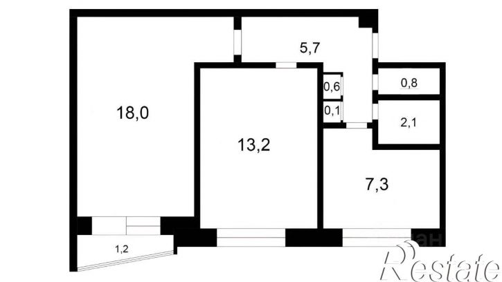 2-комн квартира проспект Генерала Острякова, 184,  д. 184