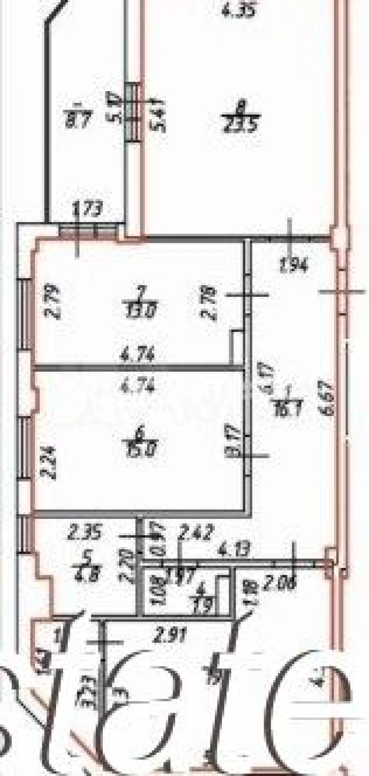 3-комн квартира улица Руднева, 30А,  д. 30А