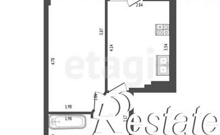 1-комн квартира проспект Генерала Острякова, 244 к6,  д. 244 к6