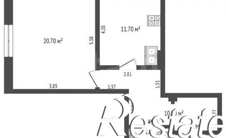 1-комн квартира Парковая улица, 14 к2,  д. 14 к2