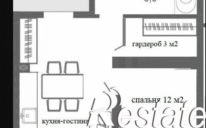 1-комн квартира улица Токарева, 18Д к2,  д. 18Д к2
