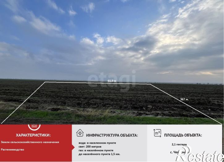 Земельный участок Россия, Ореховское сельское поселение, село Червоное