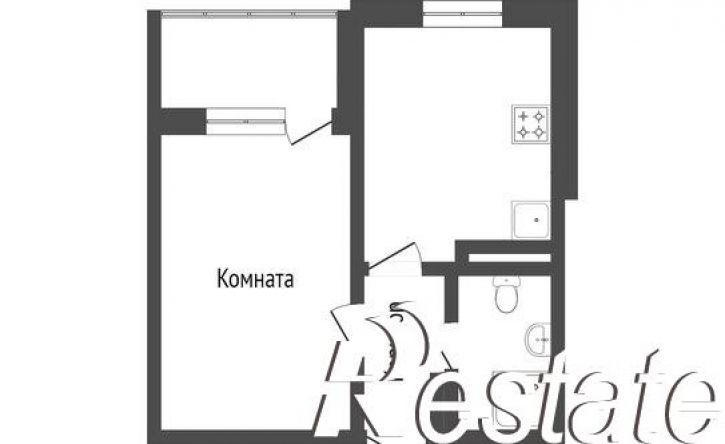 1-комн квартира Парковая улица, 12,  д. 12