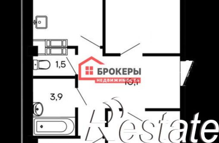 3-комн квартира улица Токарева, 18Д к2,  д. 18Д к2
