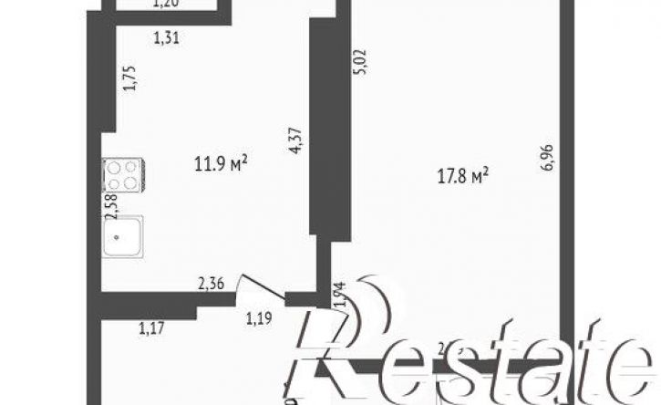 1-комн квартира Античный проспект, 26к3,  д. 26к3