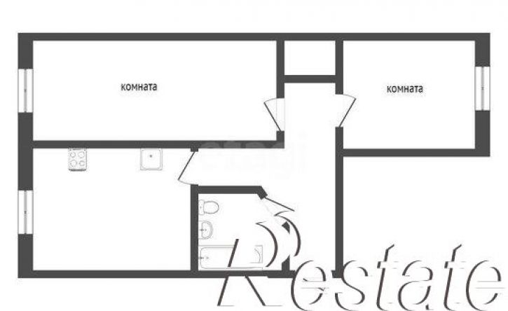 2-комн квартира улица Репина, 34,  д. 34