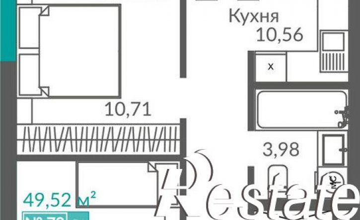 2-комн квартира в новом доме Балаклавское шоссе, 7,  д. 7