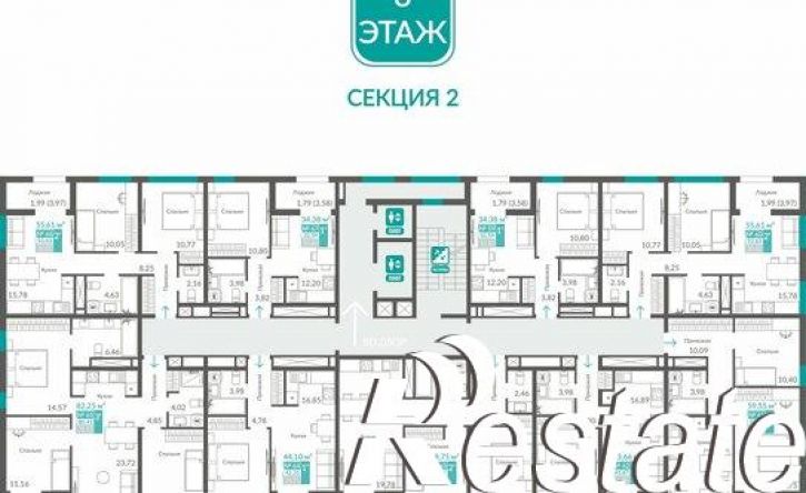 2-комн квартира в новом доме Балаклавское шоссе, 7,  д. 7