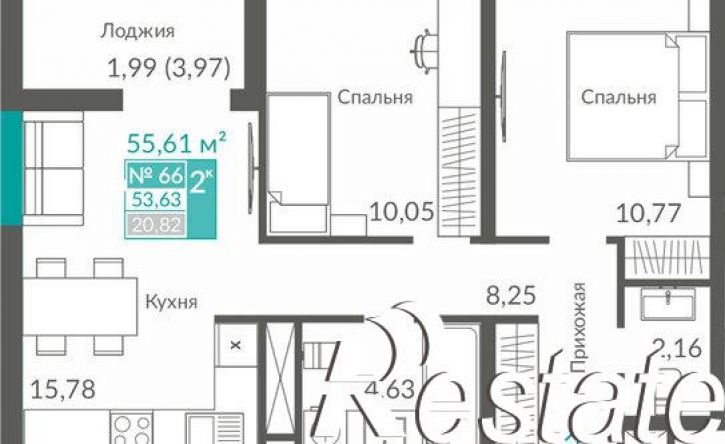 2-комн квартира в новом доме Балаклавское шоссе, 7,  д. 7