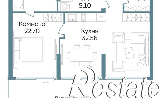Купить квартиру за 35 413 700 рублей